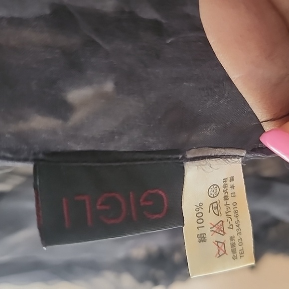 RARE - Romeo Gigli Black Scarf- Vintage - Picture 3 of 3